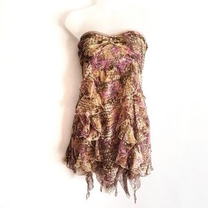 DVF silk top with sequin highlights